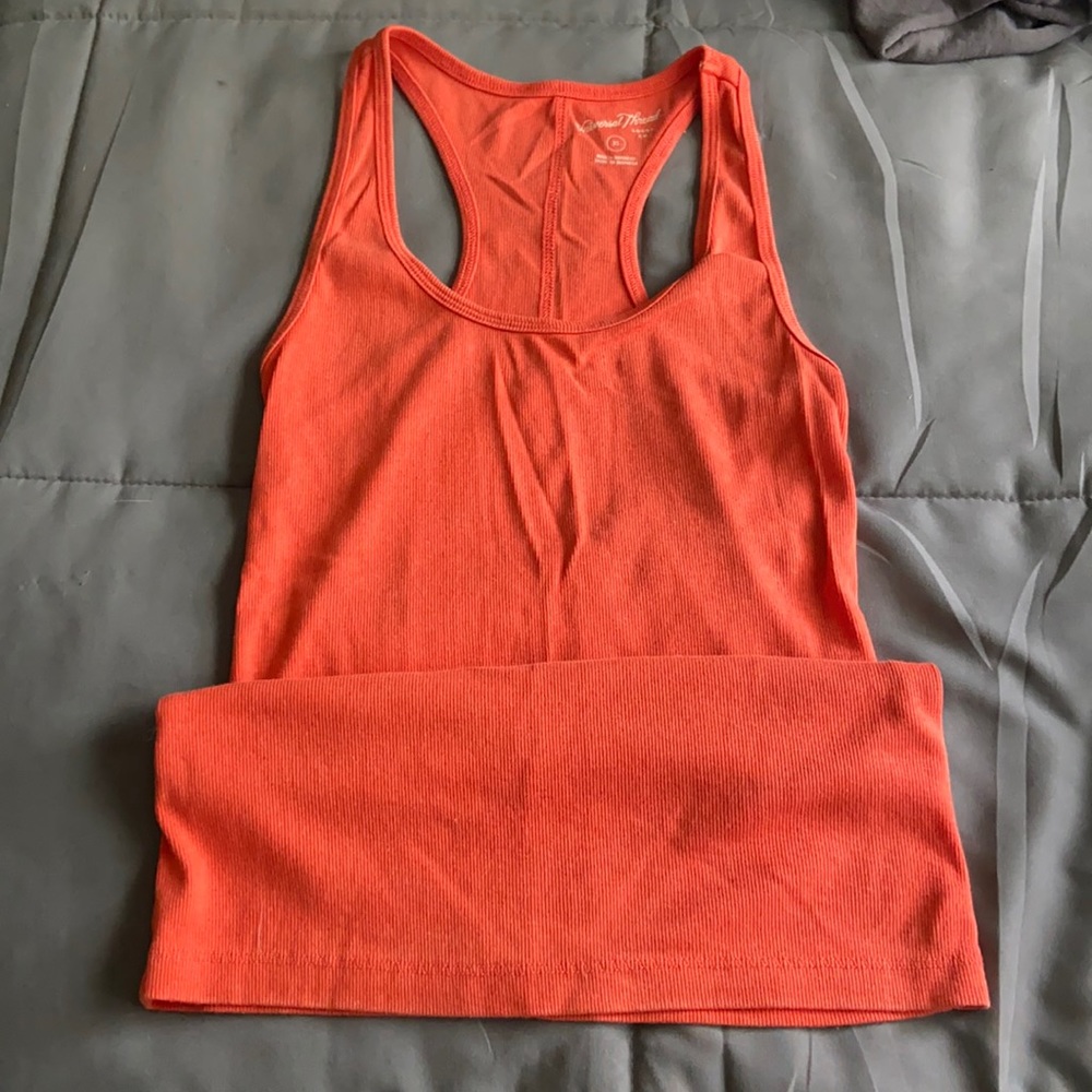 peach/orange tank top
